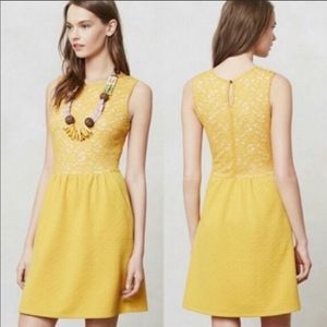 Anthropologie Maeve Mid Length Textured Dress - XS